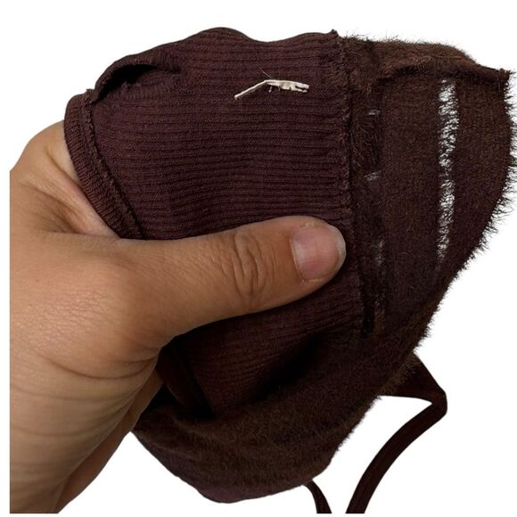 ALO YOGA Seamless Luxe Terry Cuddle Bra Women's Size XS‎ Cherry Cola - Picture 5 of 6